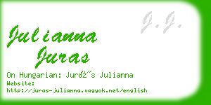 julianna juras business card